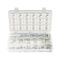 Set di viti metriche a croce, dadi e rondelle piatte, 420 pezzi.