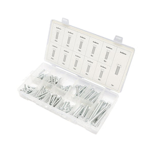 Set di viti metriche con testa esagonale, 125 pezzi.