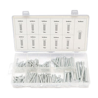 Set di viti metriche con testa esagonale, 125 pezzi.