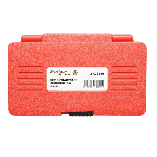 Set estrattore per viti rotte o danneggiate, 3/8, 6 pezzi, Breckner Germany.