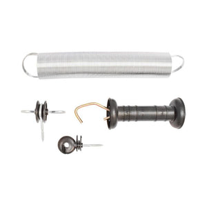 Set Maniglia per recinzioni elettriche Molla di Tensione estendibile 2 isolatori recinto elettrico Mezofarm