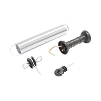 Set Maniglia per recinzioni elettriche Molla di Tensione estendibile e 2 isolatori recinto elettrico Breckner Germany