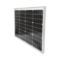 Set pannello solare 50W fotovoltaico monocristallino 670x540x30mm 12-24V presa accendisigari con 4 lampadine 9W