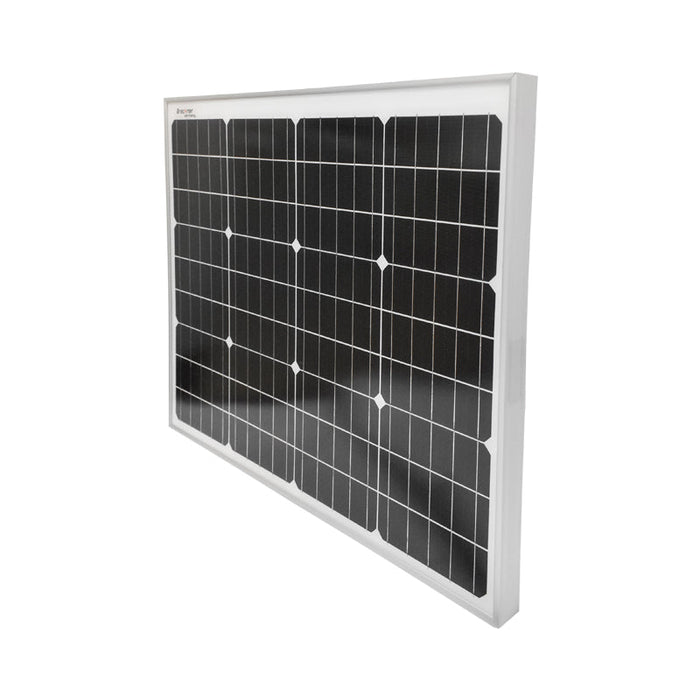 Set pannello solare 50W fotovoltaico monocristallino 670x540x30mm 12-24V presa accendisigari con 4 lampadine 9W