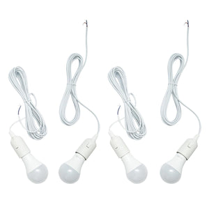 Set Pannello Solare 50W Regolatore Fotovoltaico Monocristallino 10A 2xUSB 12/24V 4 Lampadine LED 9W