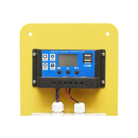 Set pannello solare 75W fotovoltaico monocristallino 790x690x75mm 12-24V 4 lampadine LED 9W B