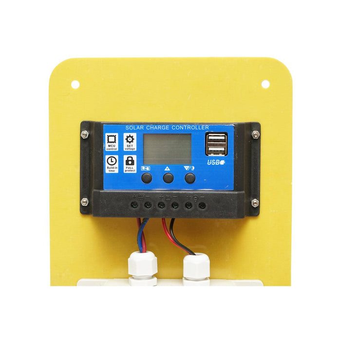 Set pannello solare 75W fotovoltaico monocristallino 790x690x75mm 12-24V 4 lampadine LED 9W B