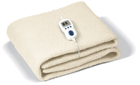 Batuffolo Coperta Elettrica Riscaldante Singola 160x80 cm con Pannello di Controllo Removibile 10 Livelli di Regolazione Superficie Vellutata