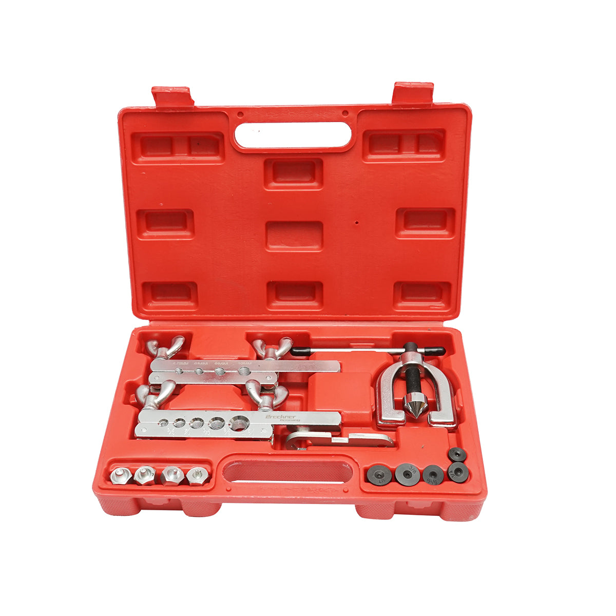 Set per il flangiatura delle tubazioni di freni o raffreddamento, 13 pezzi, Breckner Germany