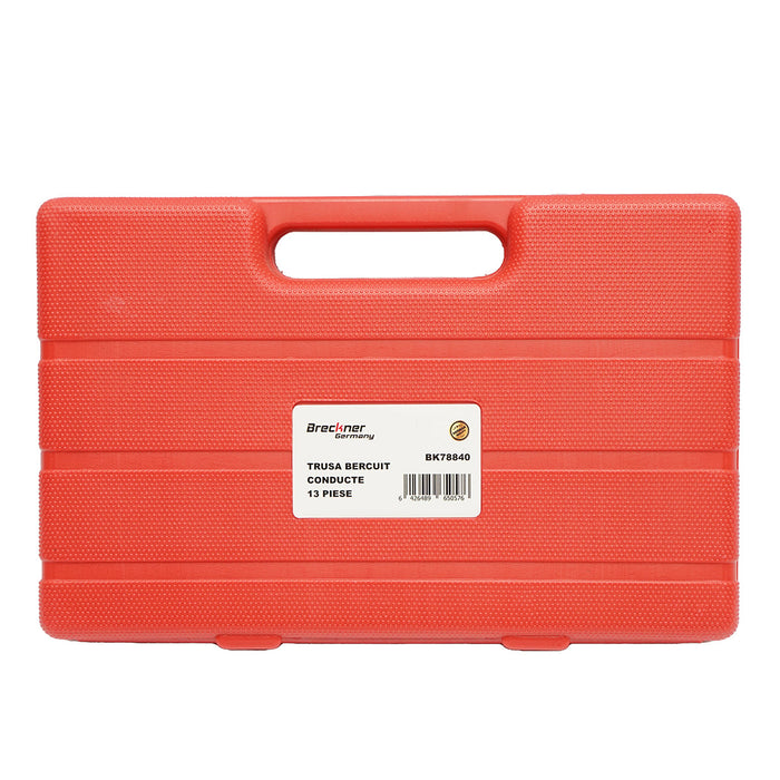 Set per il flangiatura delle tubazioni di freni o raffreddamento, 13 pezzi, Breckner Germany