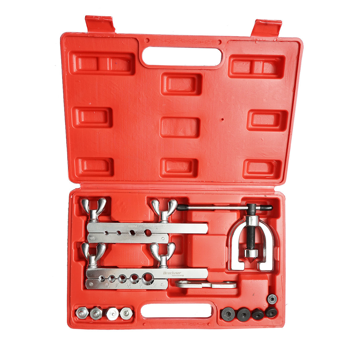 Set per il flangiatura delle tubazioni di freni o raffreddamento, 13 pezzi, Breckner Germany