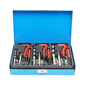 Set per la riparazione di filetti M6, M8, M10, 88 pezzi, Breckner Germany.