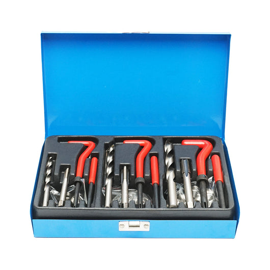 Set per la riparazione di filetti M6, M8, M10, 88 pezzi, Breckner Germany.