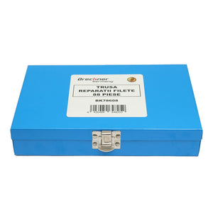 Set per la riparazione di filetti M6, M8, M10, 88 pezzi, Breckner Germany.