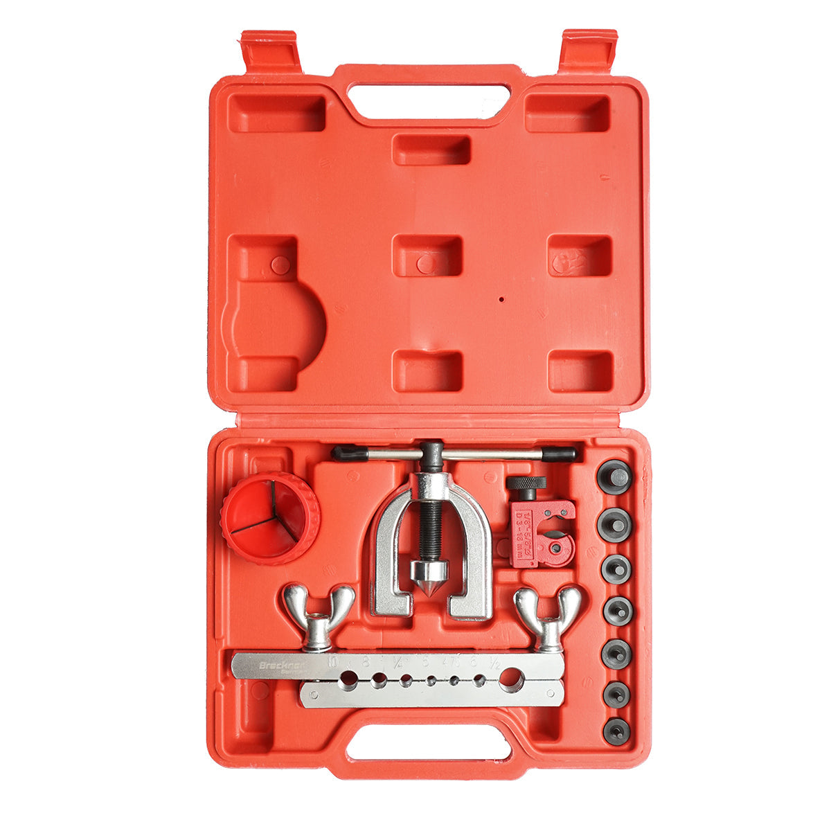 Set per la svasatura di tubi dei freni con tagliatubi, 11 pezzi, Breckner Germany