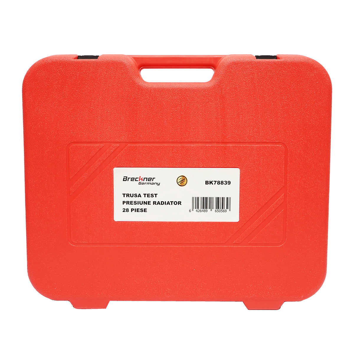 Set per testare la pressione del radiatore e del sistema di raffreddamento – 28 pezzi Breckner Germany