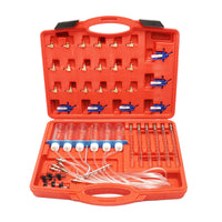 Set tester diagnostico andata e ritorno per iniettori common rail Bosch, Denso, Delphi, Siemens e set di misuratori di portata per motori diesel, Breckner Germany.