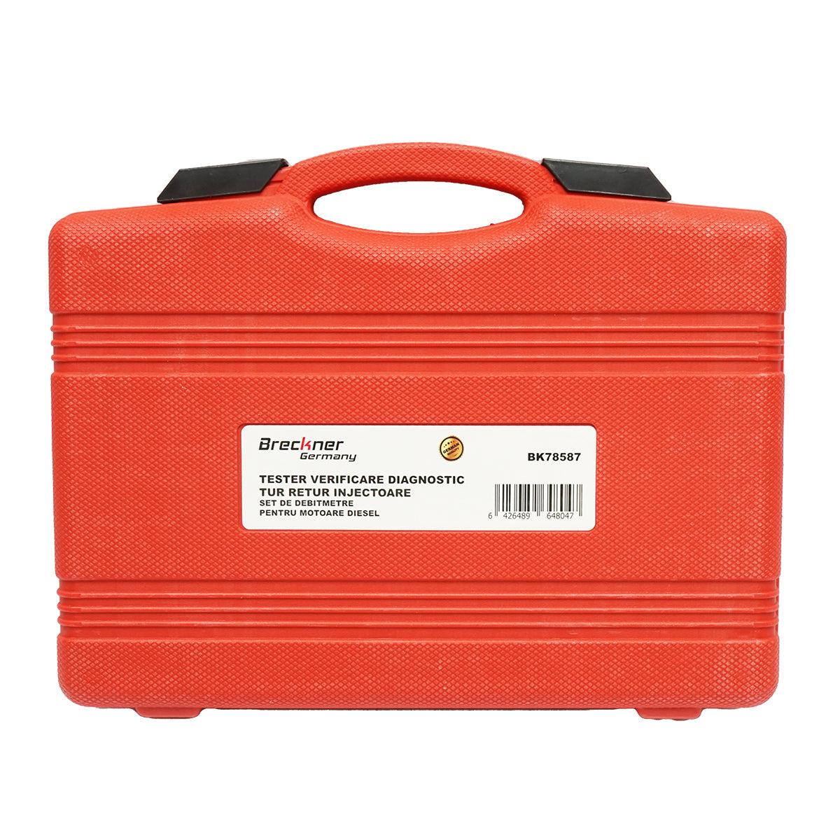 Set tester diagnostico andata e ritorno per iniettori common rail Bosch, Denso, Delphi, Siemens e set di misuratori di portata per motori diesel, Breckner Germany.