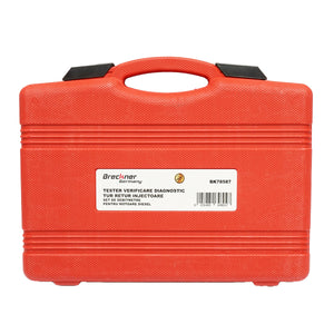 Set tester diagnostico andata e ritorno per iniettori common rail Bosch, Denso, Delphi, Siemens e set di misuratori di portata per motori diesel, Breckner Germany.