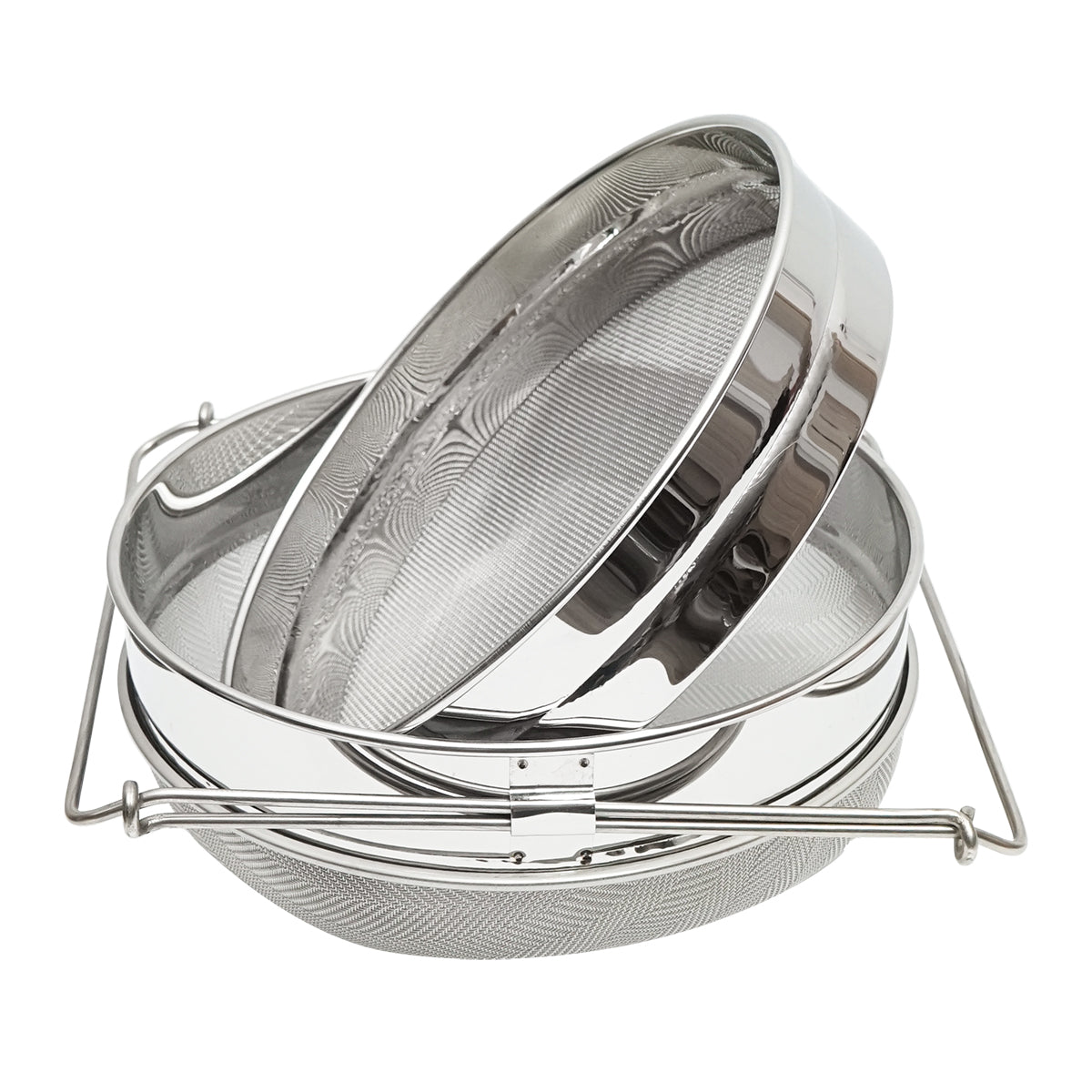 Setaccio doppio in acciaio inox per filtrare il miele, 235 mm