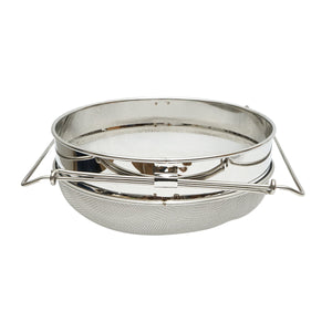 Setaccio doppio in acciaio inox per filtrare il miele, 235 mm