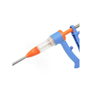 Siringa Continua Dosatore da 20 ml per Animali, Siringa Automatica per Sospensioni e Soluzioni Orali, Tubo da 1000 mm, Punta di Irrigazione da 100 mm, Plastica e Nylon