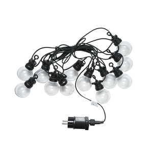 Sistema di illuminazione da esterno a LED 12 prese, cavo 6m, 220V IP44