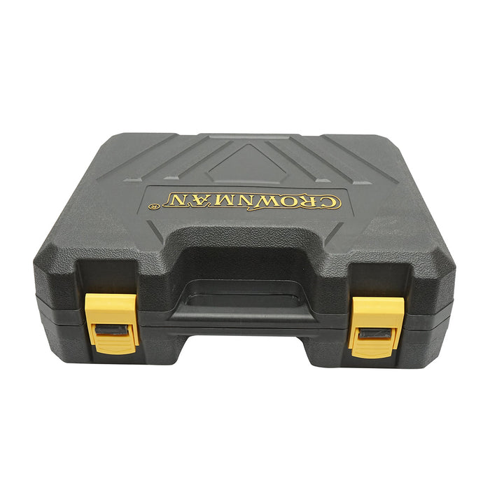 Smerigliatrice angolare con batteria al litio 21V/4Ah, motore brushless, 3 velocità, diametro disco 115mm Crownman