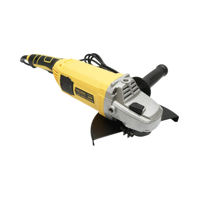 Smerigliatrice angolare Flex 2400W, disco 220V 230mm, velocità 6500 giri/min Crownman