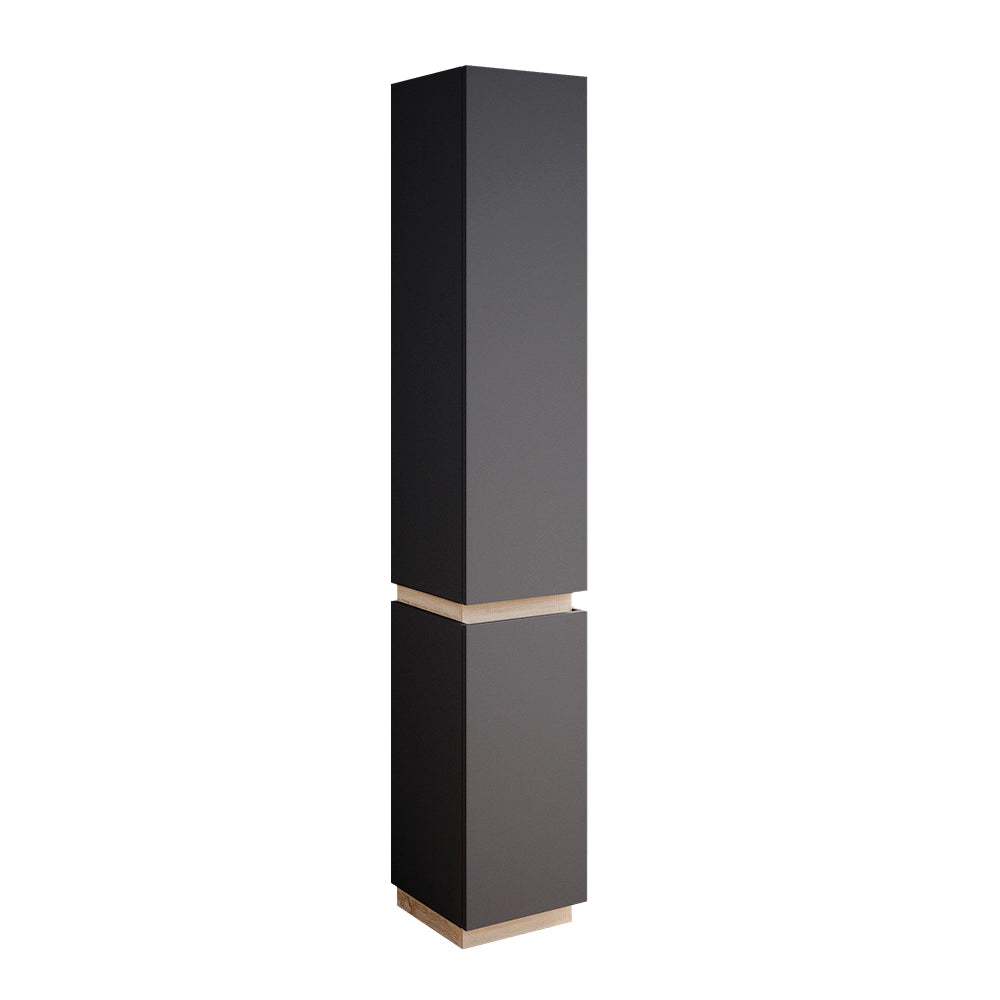 Vicco Armadio per il bagno Antracite 33 x 197.5 cm con 2 porte