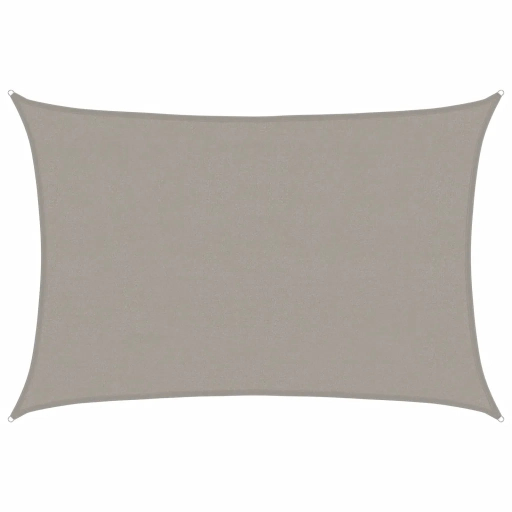 vidaXL Vela Parasole 160 g/m² Rettangolare Grigio Chiaro 4x5 m in HDPE