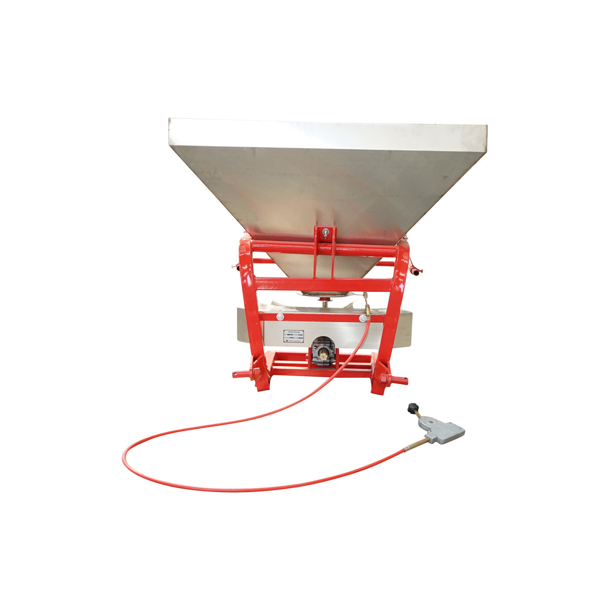 Spandiconcime FLS400 con tramoggia da 400 kg Distributore di fertilizzanti in acciaio inox con cardano incluso e tramoggia da 400 Kg