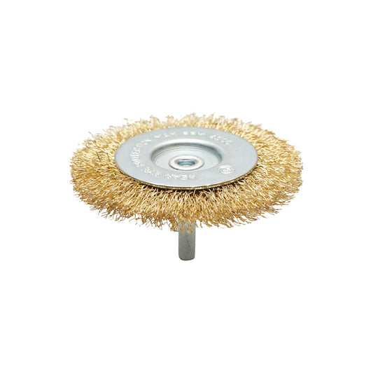 Spazzola circolare in filo metallico con attacco M14, 75 mm, 4500 giri/min, Breckner Germany