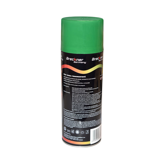 Spray vernice acrilica termoresistente fino a 400°C verde 450ml Breckner Germany