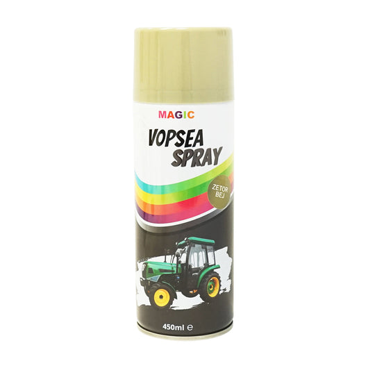 Spray vernice auto BEIGE GREY OLIVE tipo Zetor professionale con asciugatura rapida 450ml MAGIC