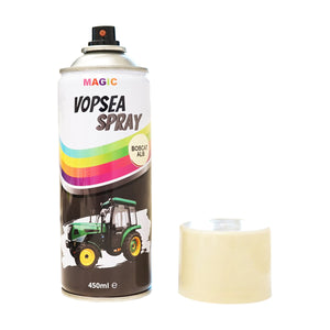 Spray vernice auto bianco tipo Bobcat, professionale con asciugatura rapida 450ml MAGIC