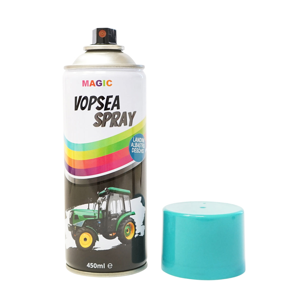 Spray vernice auto blu chiaro tipo Landini professionale ad asciugatura rapida, 450 ml MAGIC