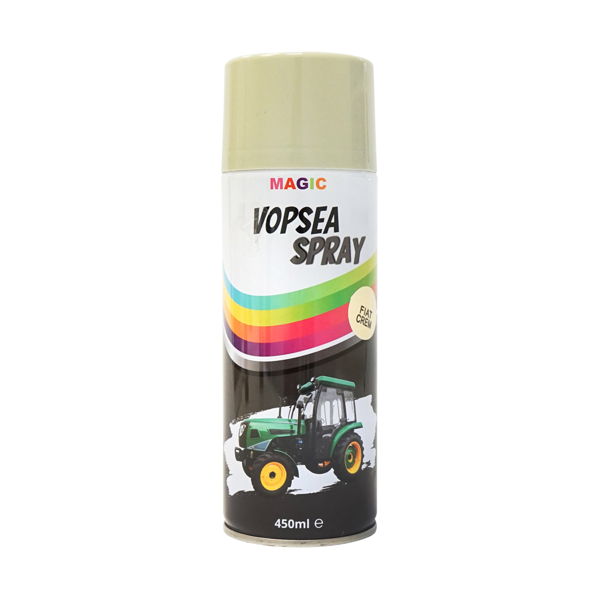 Spray vernice auto crema tipo Fiat professionale ad asciugatura rapida, 450 ml MAGIC