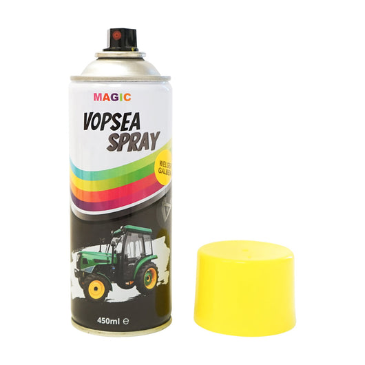 Spray vernice auto gialla tipo Welger professionale ad asciugatura rapida, 450 ml MAGIC