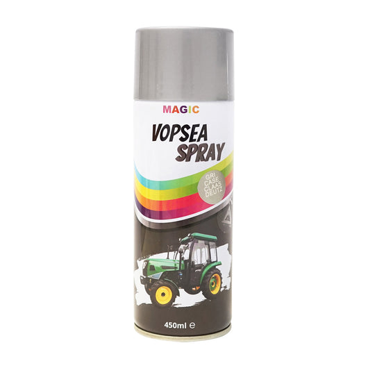 Spray vernice auto grigio tipo Case, Claas, Deutz, professionale con asciugatura rapida 450ml MAGIC.