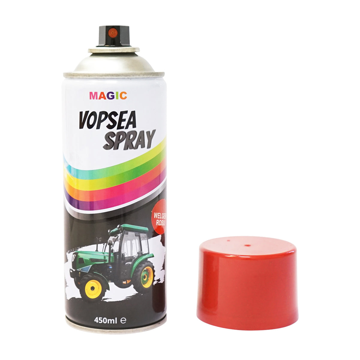 Spray vernice auto rossa CARMINE tipo Welger professionale ad asciugatura rapida, 450 ml MAGIC"