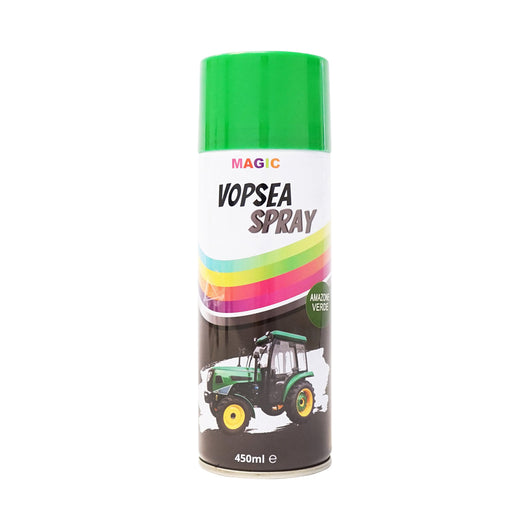 Spray vernice auto verde tipo Amazone, professionale con asciugatura rapida 450ml MAGIC