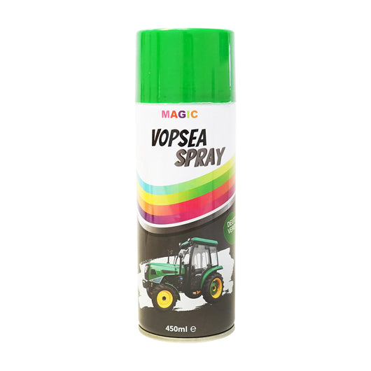 Spray vernice auto verde tipo Deutz, professionale con asciugatura rapida 450ml MAGIC.