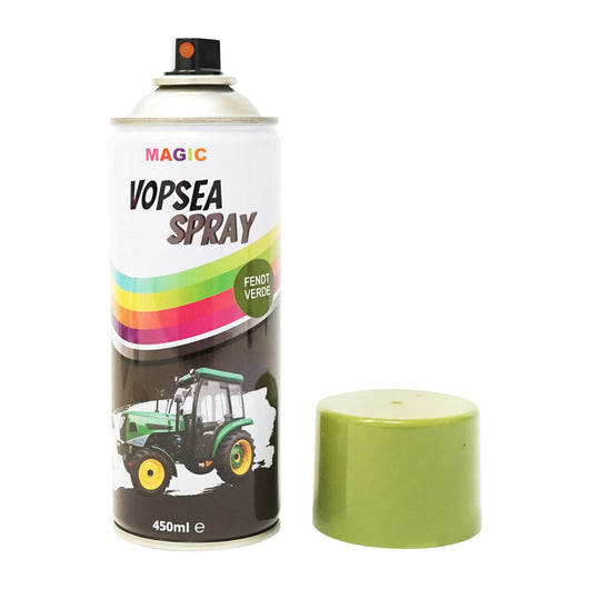 Spray Vernice Auto Verde Tipo Fendt Professionale con Asciugatura Rapida 450ml MAGIC
