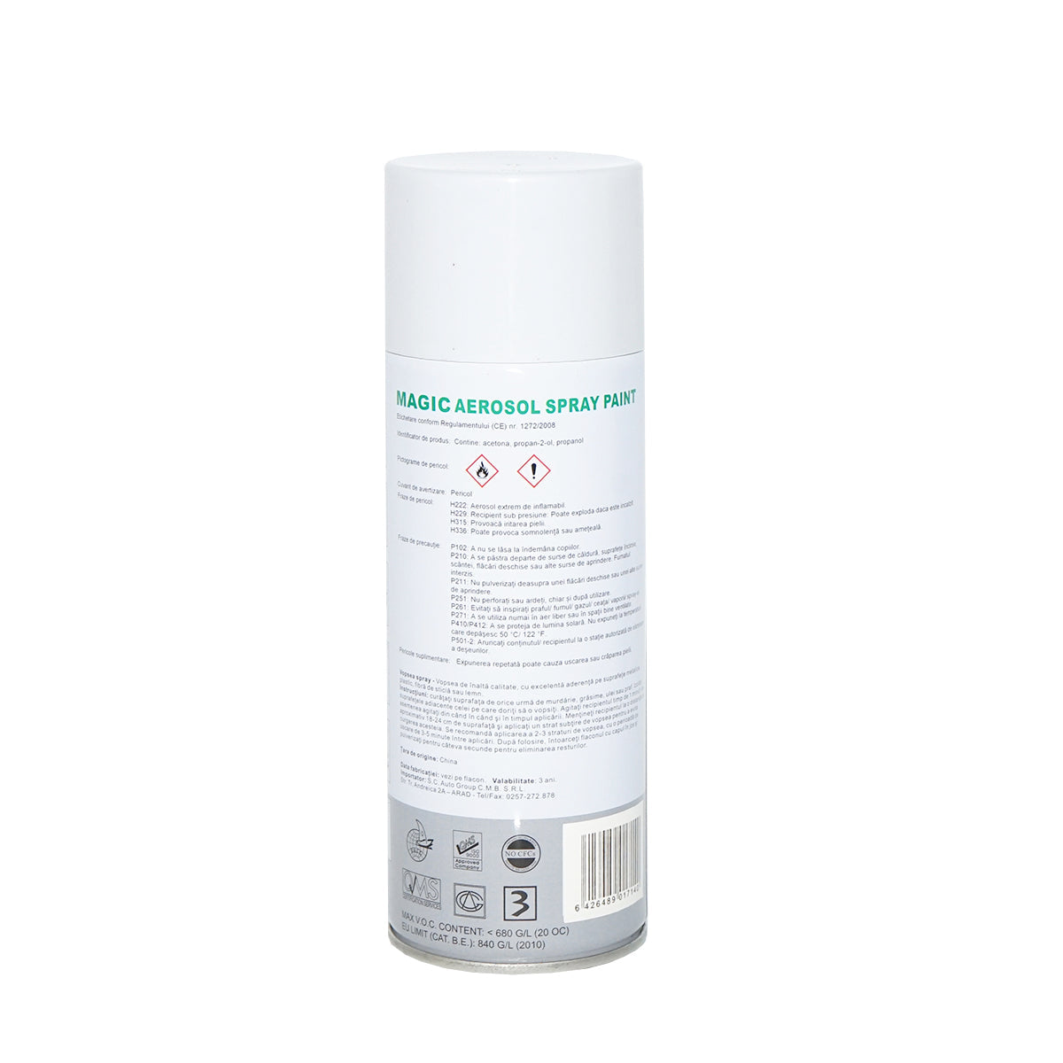 Spray vernice MAGIC bianco opaco 007, 400 ml