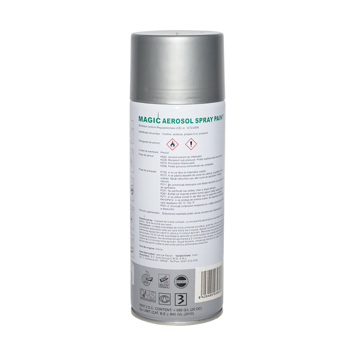 Spray vernice Magic grigio platino 450 ml.