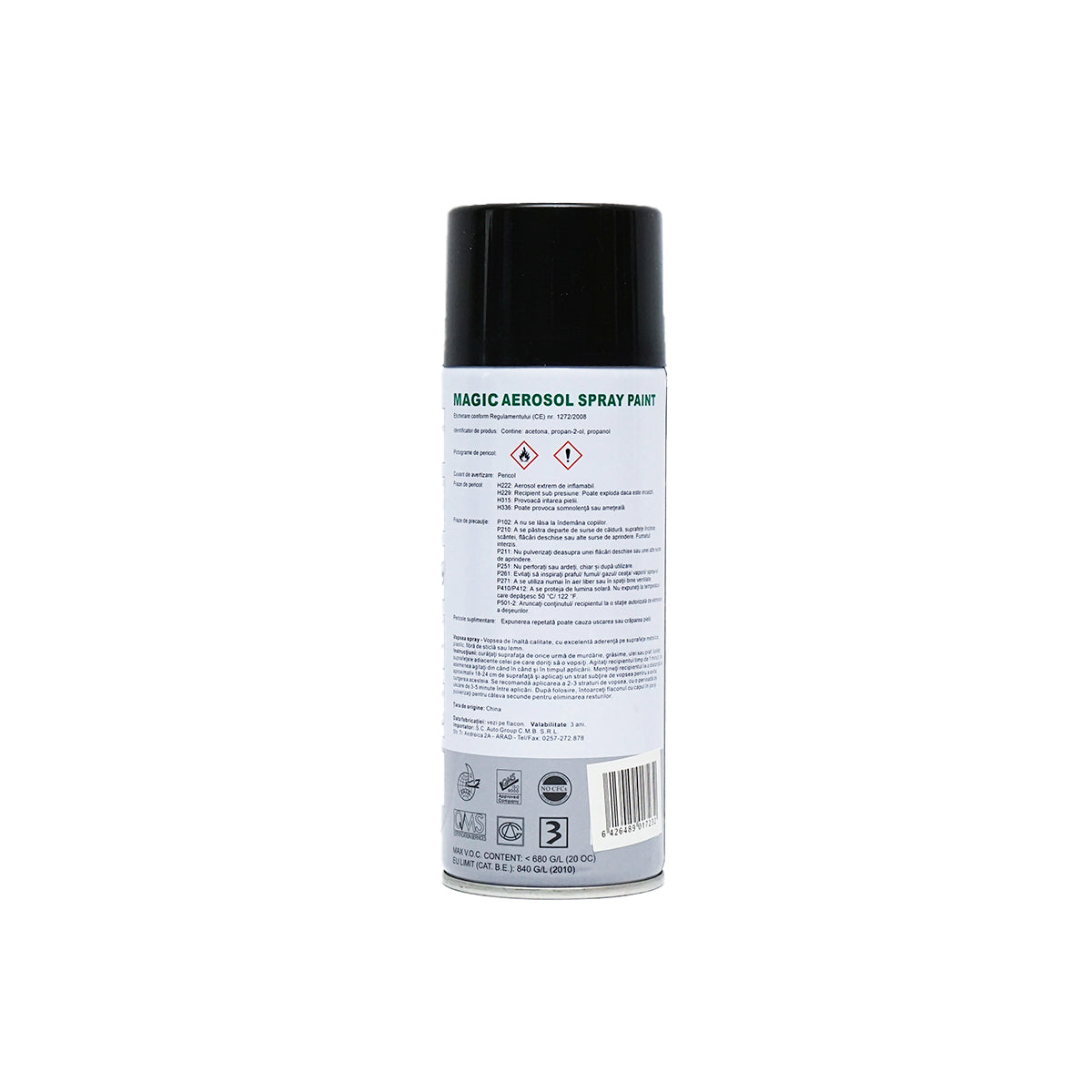 Spray vernice Magic nero opaco 004, 450 ml