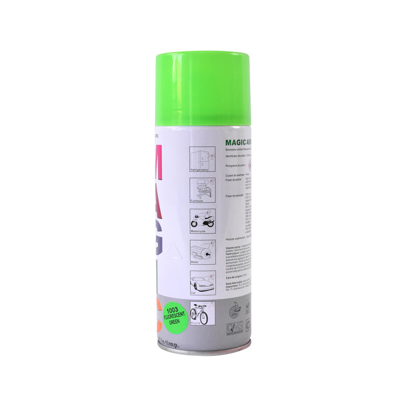 Spray vernice verde fluorescente 1005, 450 ml