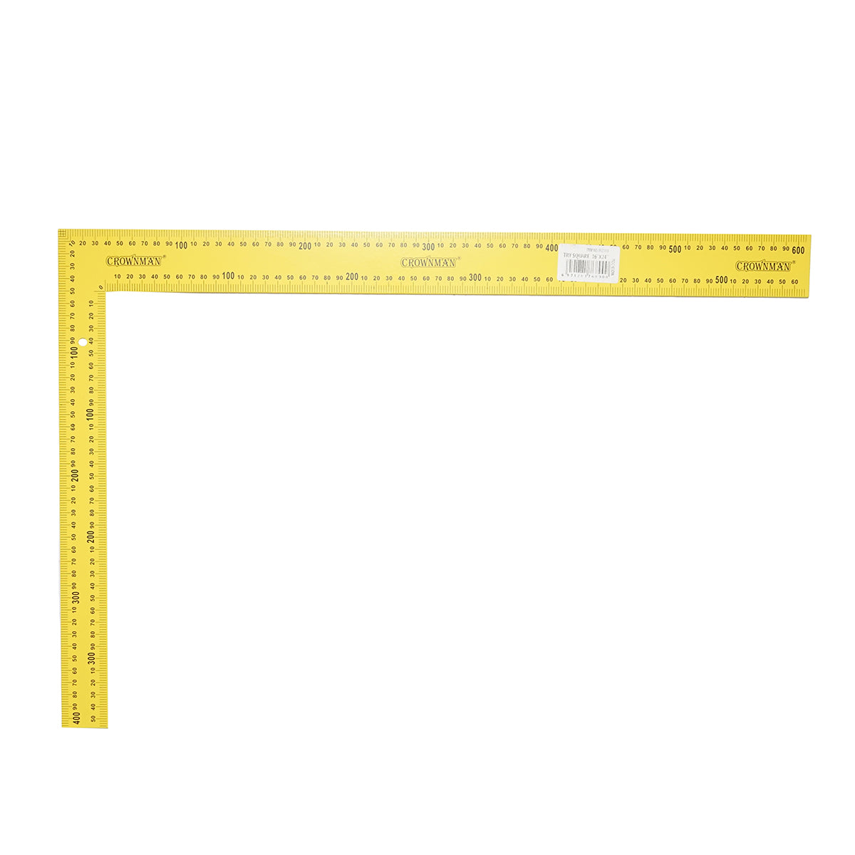 Squadra graduata da carpentiere Crownman 400x600mm, acciaio al carbonio