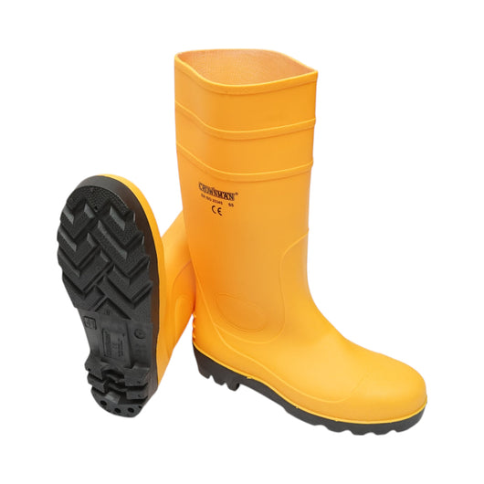 Stivali da lavoro in gomma, gialli, taglia 41 Crownman